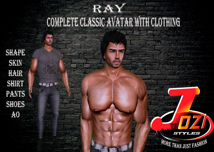  Complete male avatar Ray