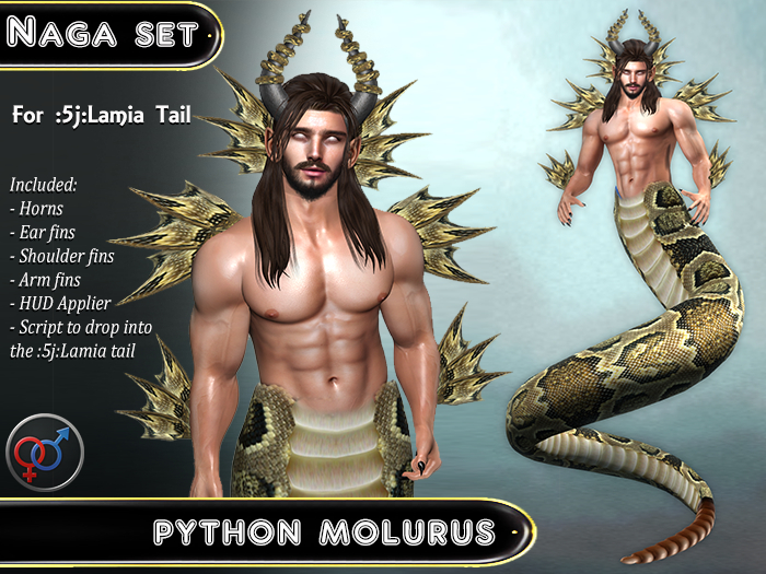 [NAGA] [S2-10] Python molurus (UNISEX) [BAKEMONOYA - :5j:Lamia Tail]