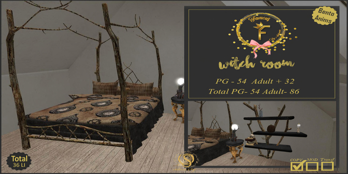 Famous_Witch Bedroom PG (ADD ME FOR UNPACK)