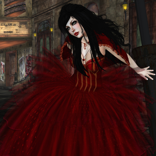 Second Life Marketplace - *EC* Coppelia Elegant Fantasy Gown - Rowan Fire