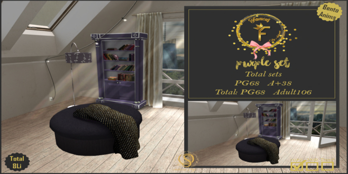 Famous_Purple Set PG (ADD ME FOR UNPACK)