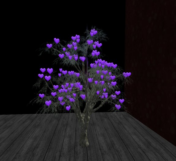 *TK* HEART PURPLE TREE