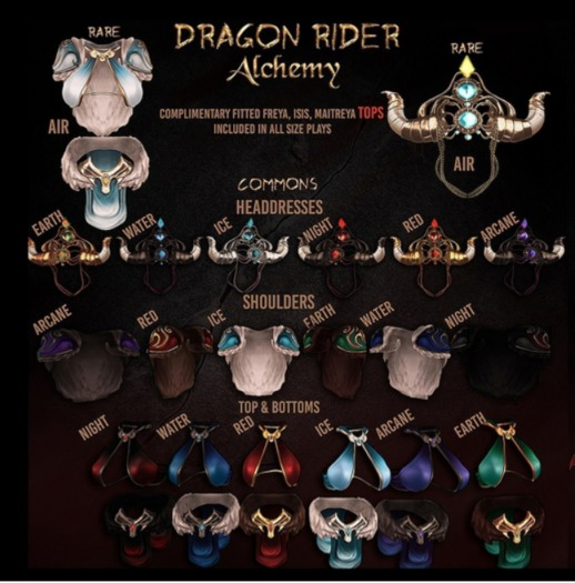 Alchemy - Dragon Rider - Shoulders - ICE