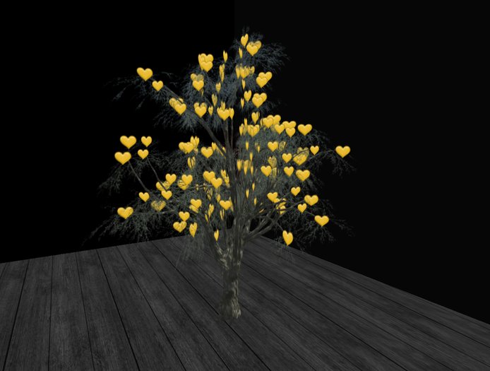*TK* HEART YELLOW TREE