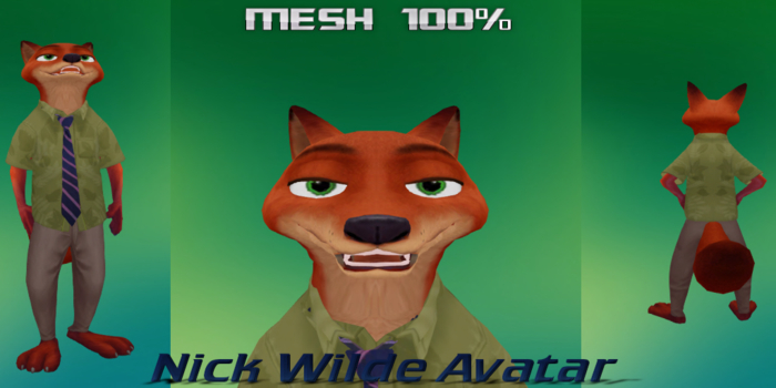 NICK FOX AVATAR MESH COMPLETE