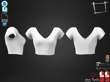 Dae Obj FBX For Open Chest and Back Crop Top Slink, Maitreya, Belleza, Tonic, Legacy