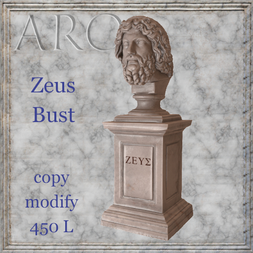 Zeus Bust on Pedestal