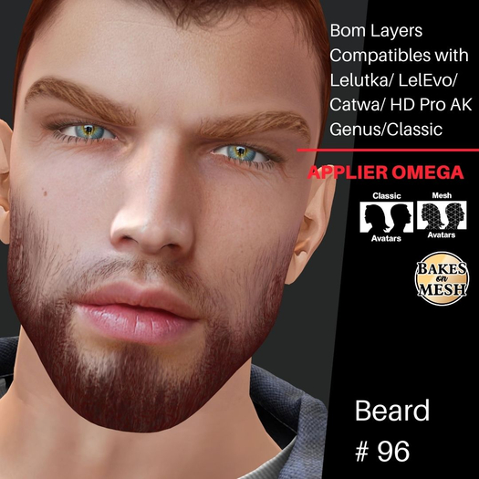 #TS# Beard #96 BOM - Lel Evo/Catwa HD Pro/AK/ Classic