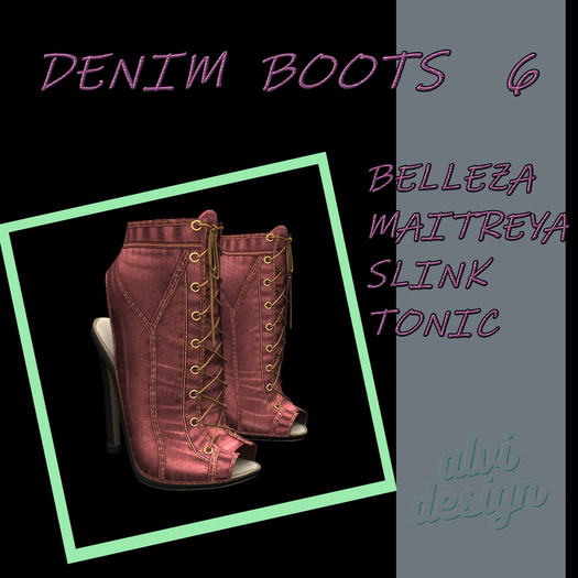DENIM BOOTS  6*  [add me]