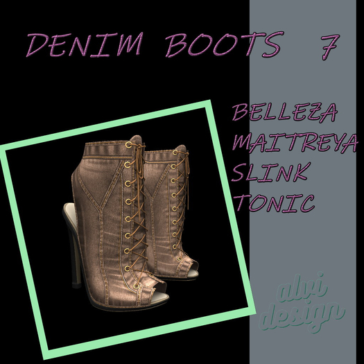 DENIM BOOTS  7*  [add me]