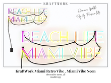 KraftWork Miami Retro Vibe . Miami Vibe Neon (Add Me)
