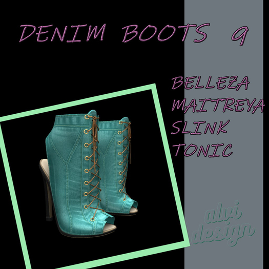 DENIM BOOTS  9*  [add me]