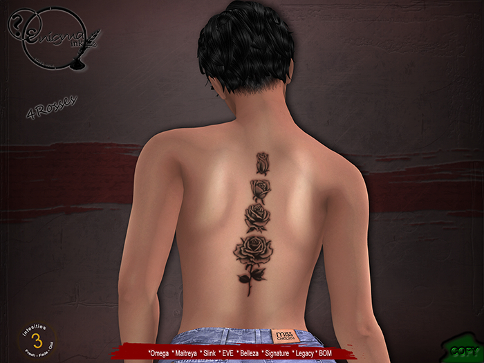 [enigma Ink] 4Rosses back tattoo