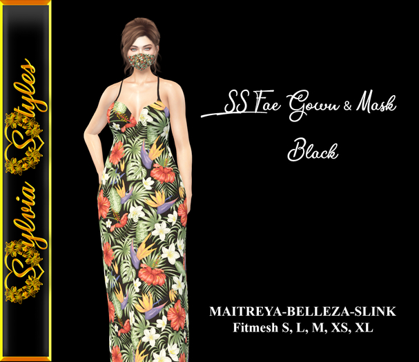Fae Gown & Mask_Black