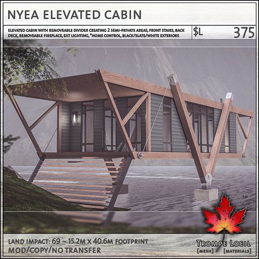 Trompe Loeil - Nyea Elevated Cabin [mesh]