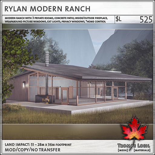 Trompe Loeil - Rylan Modern Ranch [mesh]