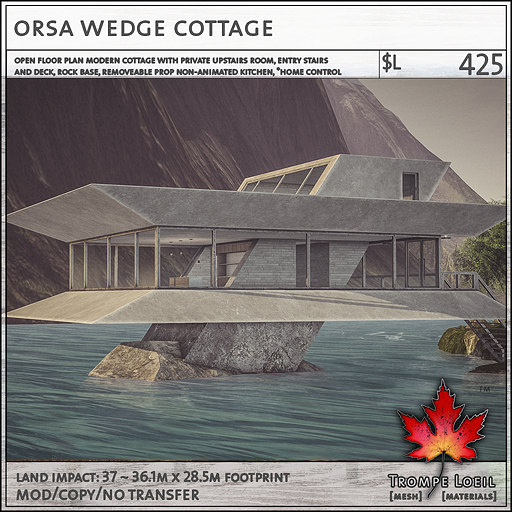 Trompe Loeil - Orsa Wedge Cottage V1.1 [mesh]