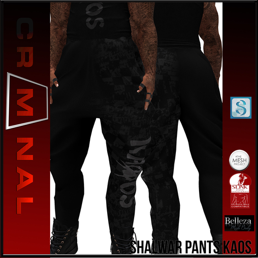CRIMINAL Shalwar PANTS  KAOS  ADD ME