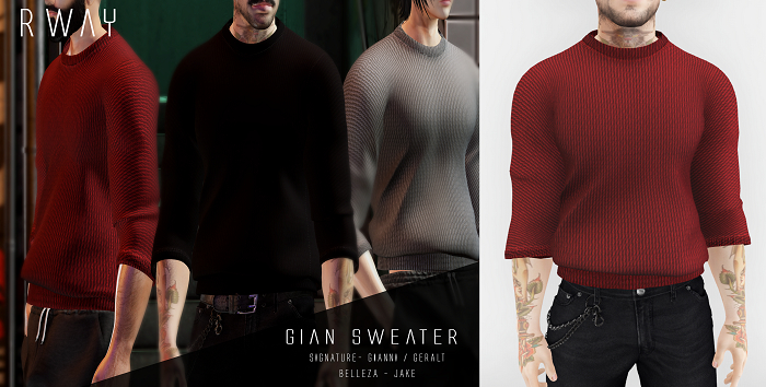 RWAY - Gian Sweater  Red