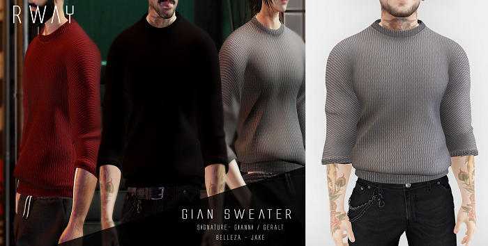 RWAY - Gian Sweater  Gray