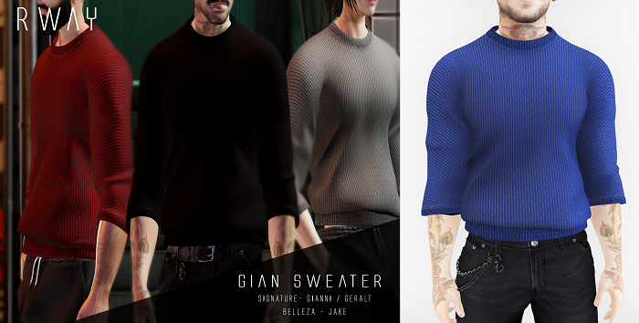 RWAY - Gian Sweater  Blue