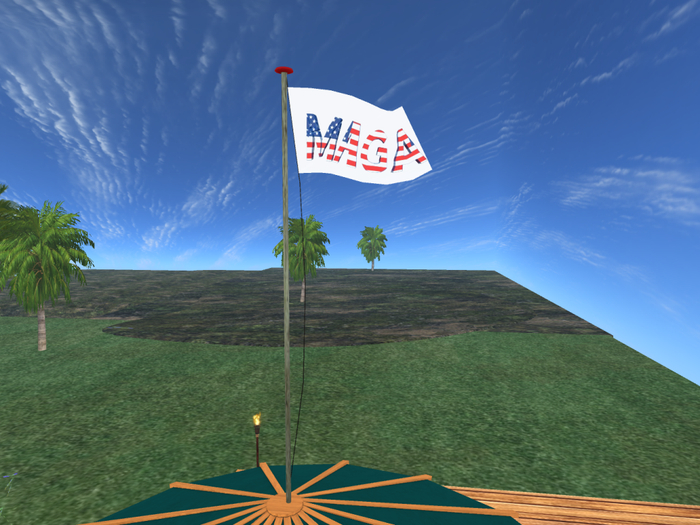 MAGA Flagpole-Red/White & Blue