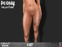 LOLLY's BOM things... [tattoo] PEONY cat ( Front Left Leg)
