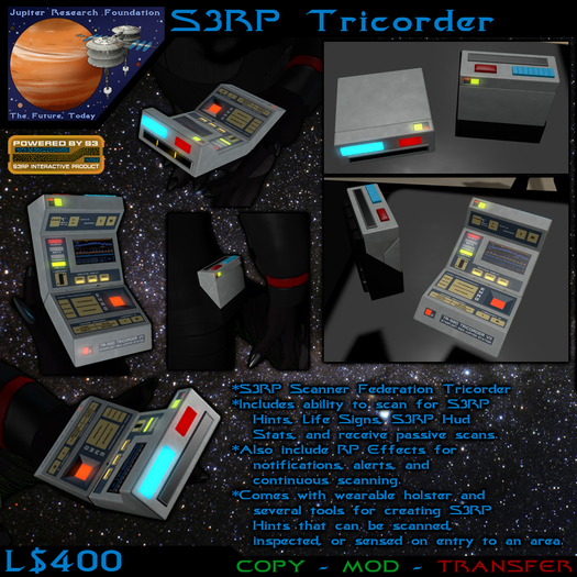 [JRF] Equipment - S3RP Tricorder