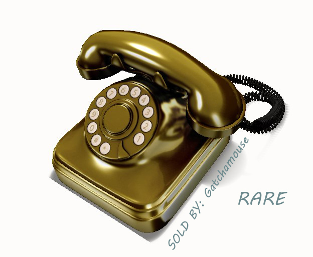 -David Heather-Rotary Phone/Gold RARE