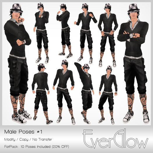 *EverGlow* - Boys Poses #01