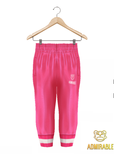 Admirable- Track Pants.(Pink)