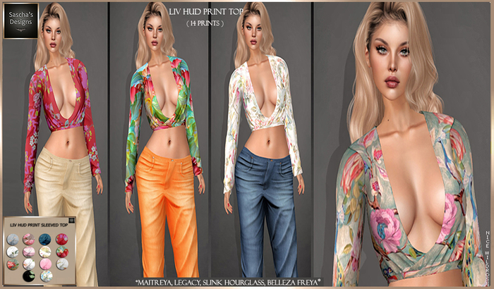 SAS - Liv HUD Print Tops (MB) 