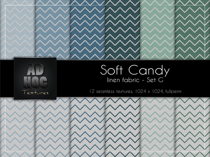 AD HOC - SOFT CANDY - Set B03 - Fabric Linen (chevron)