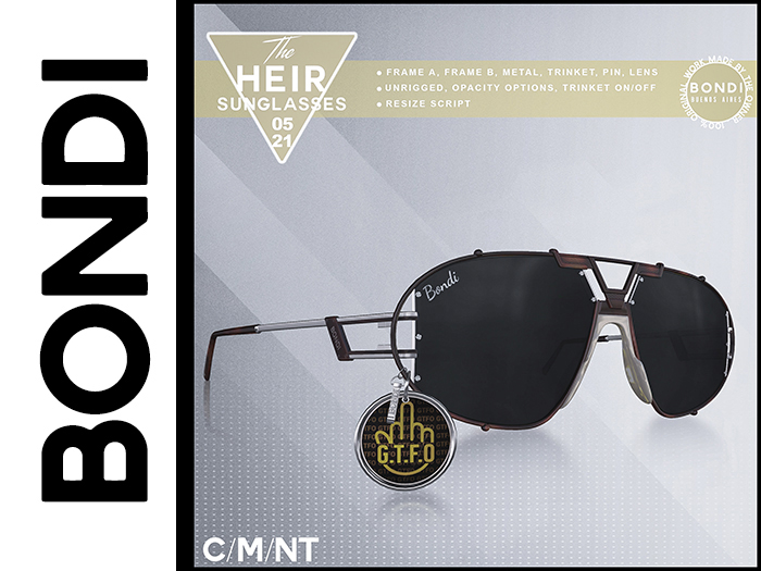 BONDI . The Heir Sunglasses . Precious Metals
