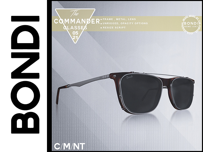 BONDI . The Commander Glasses . Fatpack
