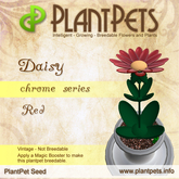 PlantPet Seed [Daisy *Chrome Red*] rare vintage Release Year 2010