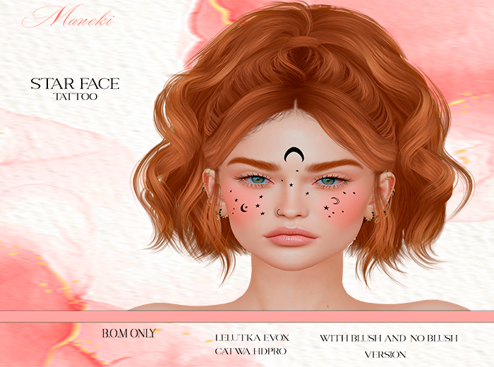 Maneki Star face tattoo