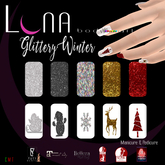 .::LUNA::. Body Art - Glittery Winter - Nails