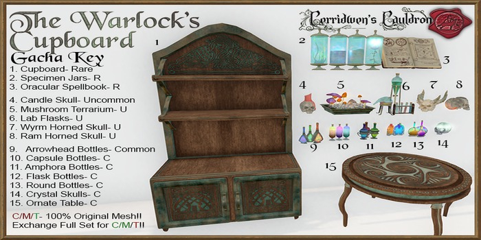 [CC] Ram Horned Skull (Uncommon)- Warlock's Cupboard Gacha