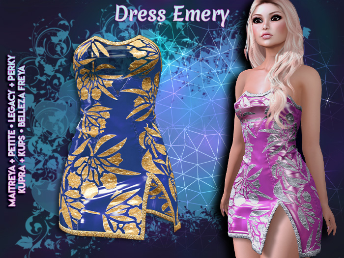 ::WD:: Dress Emery - Blue/Gold