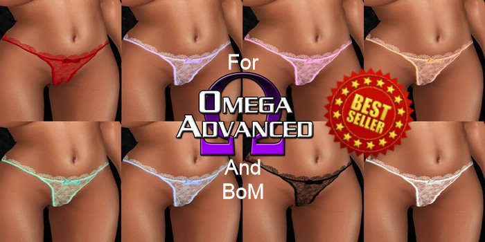 BoM & Omega Advanced Multi Color Lace Panties Style B 