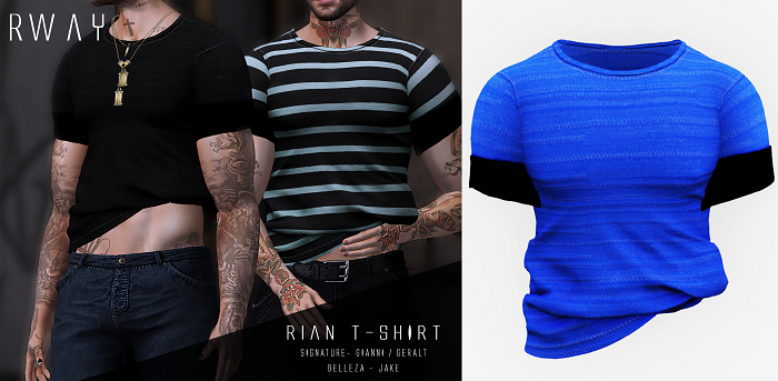 RWAY - Rian T-Shirt  Blue