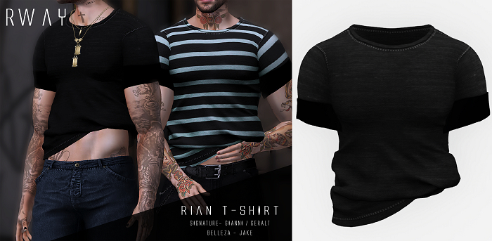 RWAY - Rian T-Shirt  Black