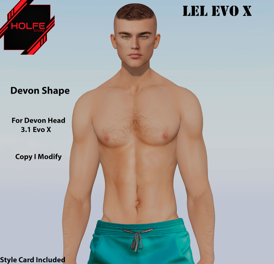 Devon Shape Lelutka 3.1 ( For Devon Head 3.1 Lel Evo x )