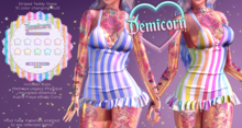 {Demicorn} Striped Teddy Dress - Pack
