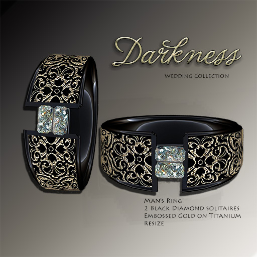 Exquisite Darkness Man's Ring