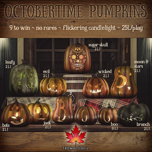 Trompe Loeil - Octobertime Pumpkin Sugar Skull