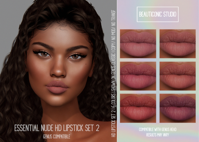 [BS] ESSENTIAL NUDE HD LIPSTICK SET 2 (GENUS)