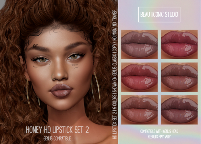 [BS] HONEY HD LIPSTICK SET 2 (GENUS)