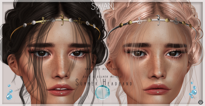 Swan Summer Headband